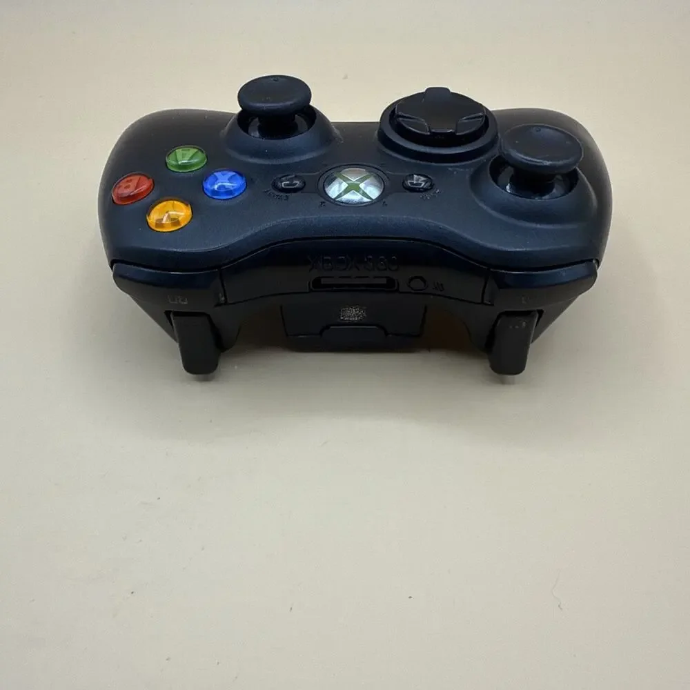 🟩 Xbox 360 Wireless Controller – Original Black Edition 🎮⚡✨
